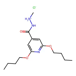 [(2,6-dibutoxypyridine-4-carbonyl)amino]-methylazanium chloride structure
