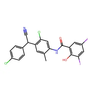 Closantel structure
