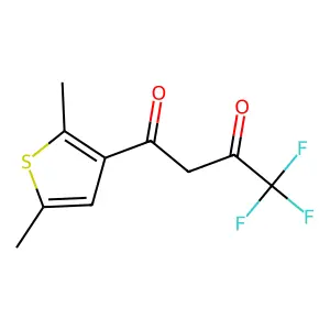 1-(2,5-dimethylthiophen-3-yl)-4,4,4-trifluorobutane-1,3-dione structure
