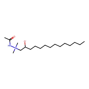Hydrazinium, 2-acetyl-1,1-dimethyl-1-(2-hydroxytetradecyl)-, hydroxide, inner salt structure