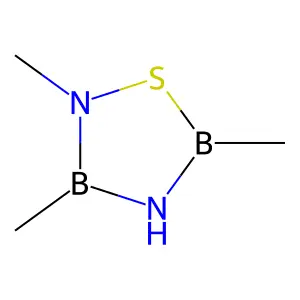 1,3,4,2,5-Thiadiazadiborolidine, 2,3,5-trimethyl- structure