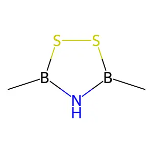 1,2,4,3,5-Dithiazadiborolidine, 3,5-dimethyl- structure