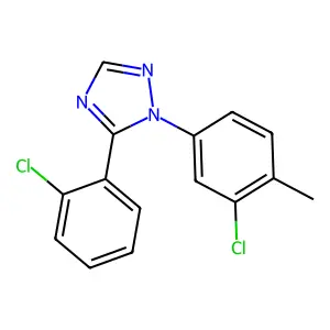 1-(3-Chloro-4-methylphenyl)-5-(2-chlorophenyl)-1H-1,2,4-triazole structure