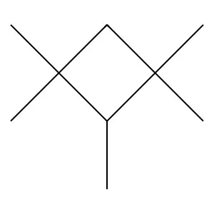 1,1,2,3,3-Pentamethylcyclobutane structure
