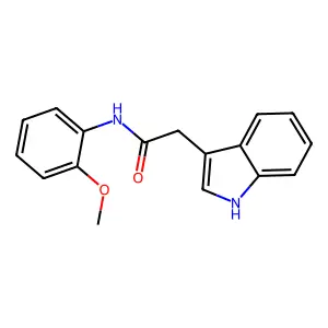 p-ACETANISIDIDE, 2-INDOL-3-YL- structure