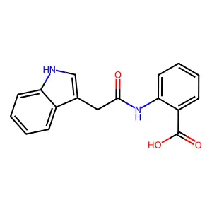 BENZOIC ACID, 2-((1H-INDOL-3-YLACETYL)AMINO)- structure