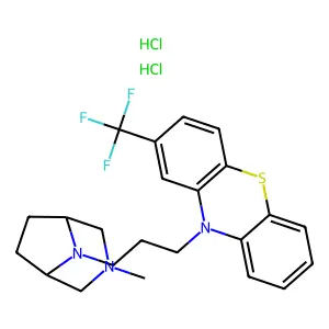 10-[3-(3-methyl-3,8-diazabicyclo[3.2.1]octan-8-yl)propyl]-2-(trifluoromethyl)phenothiazine;dihydrochloride structure
