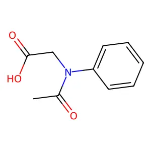 N-Acetyl-N-phenylglycine structure