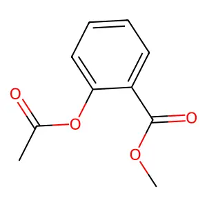 Acetylsalicylic acid methyl ester structure
