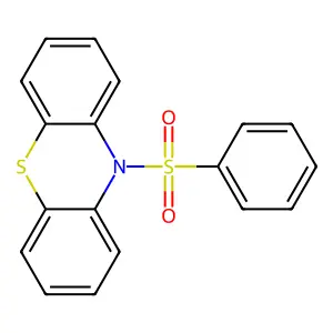 10-Benzenesulfonyl-10H-phenothiazine structure