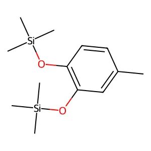 1,2-Benzenediol, 4-methyl, bis-TMS structure