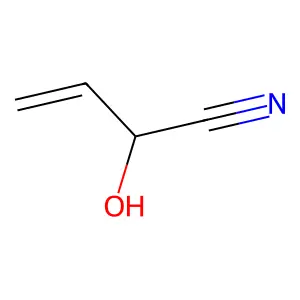 2-hydroxybut-3-enenitrile structure