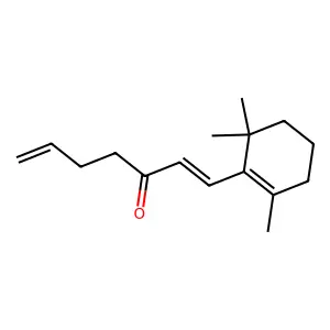 1-(2,6,6-trimethylcyclohexen-1-yl)hepta-1,6-dien-3-one structure