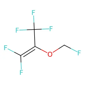 1,1,3,3,3-pentafluoro-2-(fluoromethoxy)prop-1-ene structure