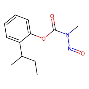 (2-butan-2-ylphenyl) N-methyl-N-nitrosocarbamate structure
