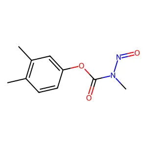 (3,4-dimethylphenyl) N-methyl-N-nitrosocarbamate structure