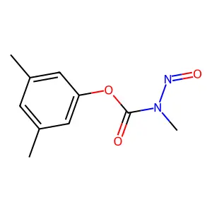 (3,5-dimethylphenyl) N-methyl-N-nitrosocarbamate structure