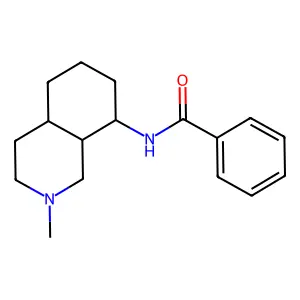 BENZAMIDE, N-(DECAHYDRO-2-METHYLISOQUINOLIN-8-YL)-, (Z)- structure
