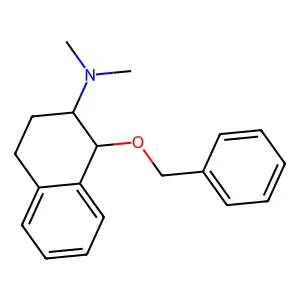 (1R,2S)-N,N-dimethyl-1-phenylmethoxy-1,2,3,4-tetrahydronaphthalen-2-amine structure