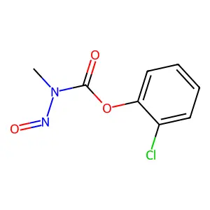 (2-chlorophenyl) N-methyl-N-nitrosocarbamate structure