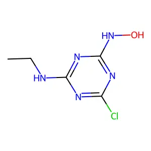 1,3,5-triazine-2,4-diamine, 6-chloro-n-ethyl-n'-hydroxy- structure