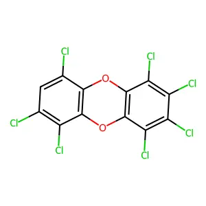 1,2,3,4,6,7,9-HEPTACHLORODIBENZO-P-DIOXIN structure