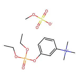 Diethyl phosphostigmine methylsulfate structure