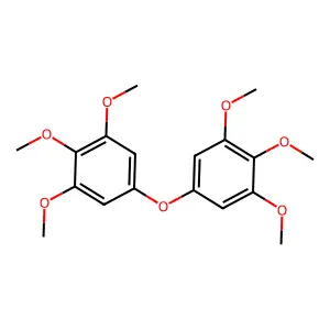 1,2,3-trimethoxy-5-(3,4,5-trimethoxyphenoxy)benzene structure