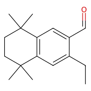3-ethyl-5,5,8,8-tetramethyl-6,7-dihydronaphthalene-2-carbaldehyde structure