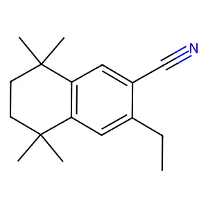 1,1,4,4-Tetramethyl-6-ethyl-7-cyanotetralin structure