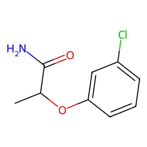 2-(3-Chlorophenoxy)propionamide structure