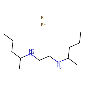 pentan-2-yl-[2-(pentan-2-ylazaniumyl)ethyl]azanium dibromide structure