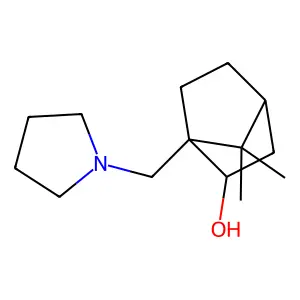 10-Pyrrolidinyl-bornan-2-exo-ol structure