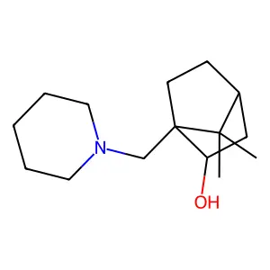 10-Piperidino-bornan-2-exo-ol structure