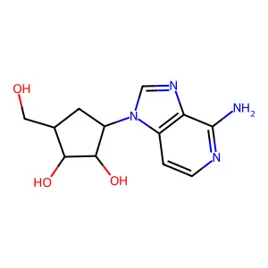 3-Deazaaristeromycin structure