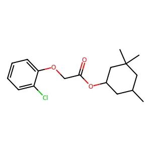 (3,3,5-trimethylcyclohexyl) 2-(2-chlorophenoxy)acetate structure