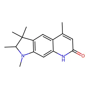 1,2,3,8-Tetrahydro-1,2,3,3,5-pentamethyl-7H-pyrrolo[3,2-g]quinolin-7-one structure
