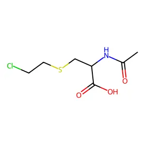 N-Acetyl-S-(2-chloroethyl)-L-cysteine structure