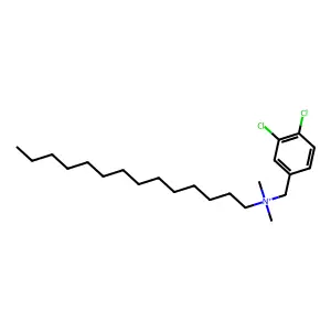 (3,4-dichlorophenyl)methyl-dimethyl-tetradecylazanium structure