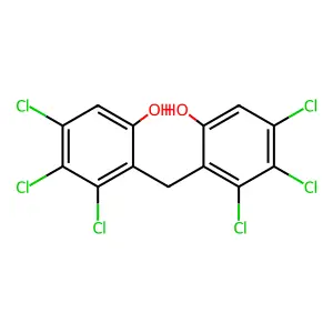 2,2'-Methylenebis(3,4,5-trichlorophenol) structure