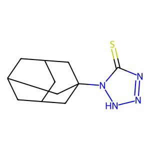 1-(1-adamantyl)-5-mercaptotetrazol structure