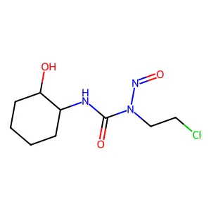 1-(2-chloroethyl)-3-[(1R,2R)-2-hydroxycyclohexyl]-1-nitrosourea structure