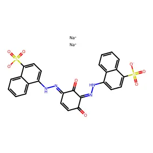 C.I. ACID BROWN 14, DISODIUM SALT structure