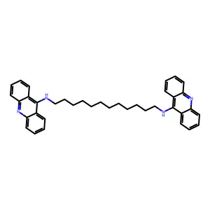 ACRIDINE, 9,9'-DODECAMETHYLENEDIIMINOBIS- structure