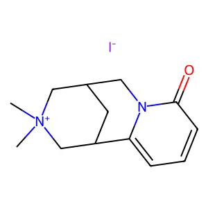 (-)-Caulophylline methyl iodide structure