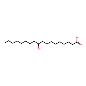 (R)-10-hydroxystearic acid structure