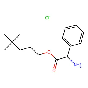 [2-(4,4-dimethylpentoxy)-2-oxo-1-phenylethyl]azanium chloride structure