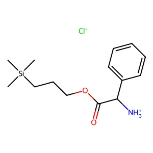 [2-oxo-1-phenyl-2-(3-trimethylsilylpropoxy)ethyl]azanium chloride structure