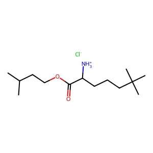 [6,6-dimethyl-1-(3-methylbutoxy)-1-oxoheptan-2-yl]azanium chloride structure