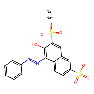 Compound C16H10N2Na2O7S2 structure